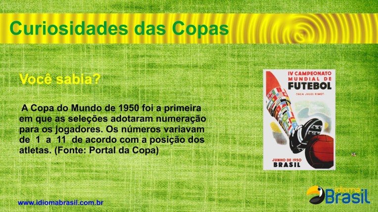 Numeração dos jogadores