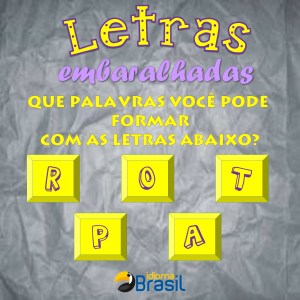 Letras embaralhadas